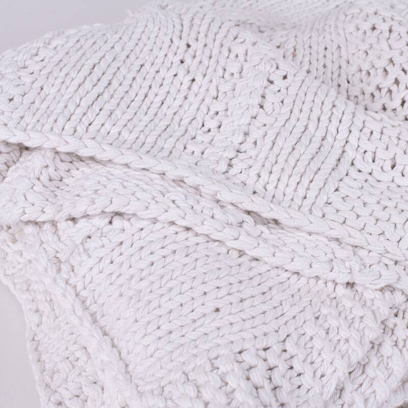 Micah Knitted Sham, Grey, Euro