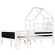 preview thumbnail 14 of 12, Full Size Platfrom Bed with Ladder and Drawers,House Design Bed with Blackboard