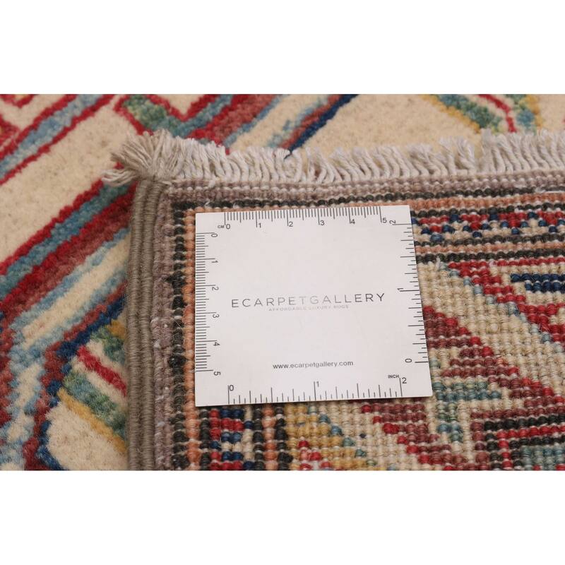 ECARPETGALLERY Hand-knotted Uzbek Ghazni Taupe Wool Rug - 2'9 x 9'8