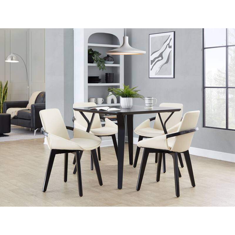 Porch & Den Pugo Contemporary Chair with Black Finish