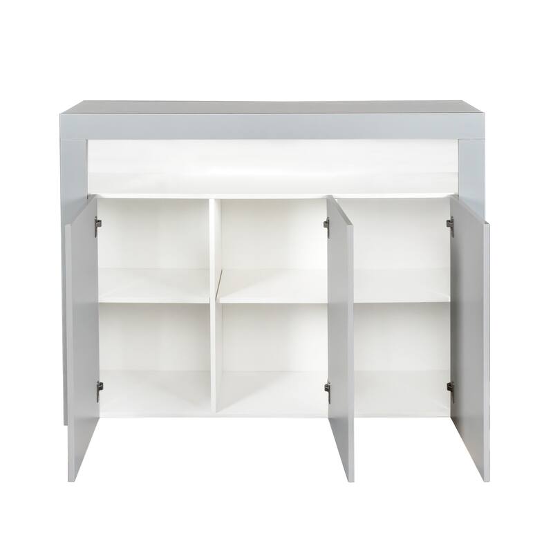 Sideboard Storage Cabinet Modern Kitchen Unit Cupboard Buffet Wooden Storage Display Cabinet TV Stand