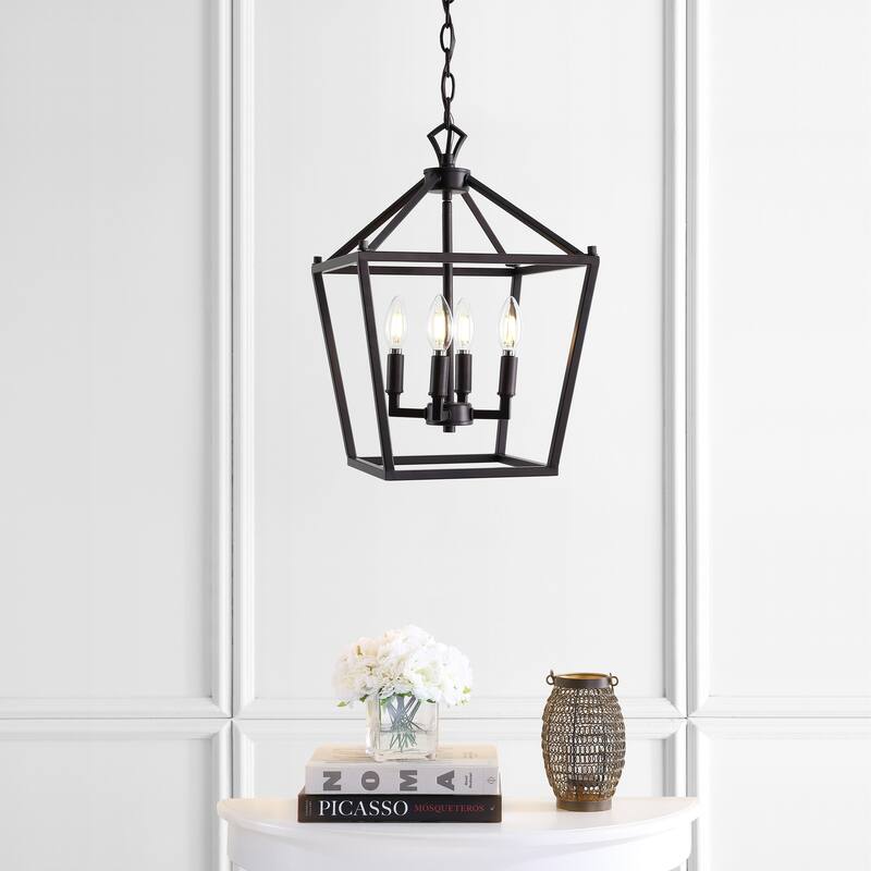 Marion Lantern Metal LED Pendant, by JONATHAN Y