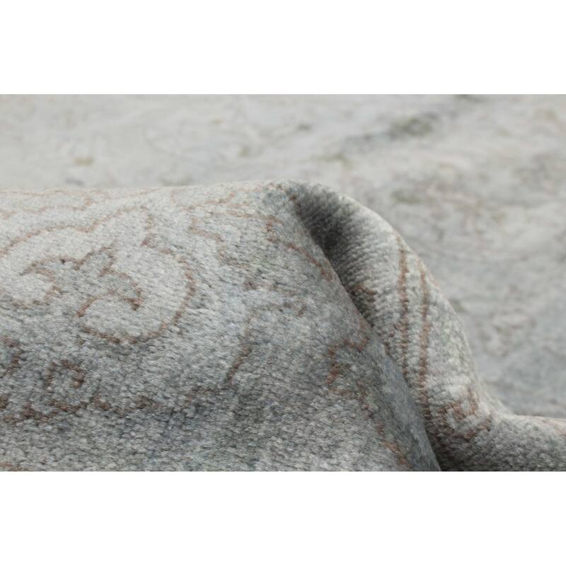 ECARPETGALLERY Hand-knotted Vibrance Charcoal Wool Rug - 6'0 x 8'10