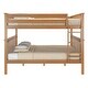 preview thumbnail 4 of 22, Max & Lily Classic Queen over Queen Bunk Bed with Ladder