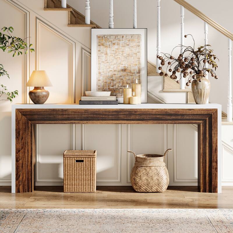 70.9 Inches Long Farmhouse Console Table for Entryway Hallway