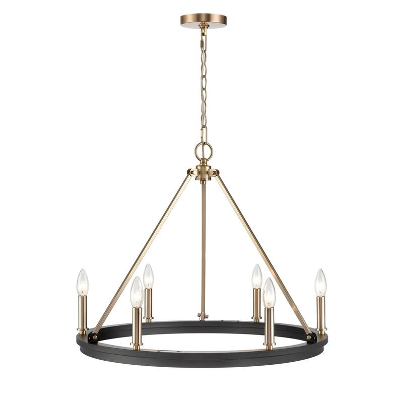 Millennium Lighting 9506 Carruth 6 Light 25" Wide Taper Candle Style