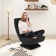 preview thumbnail 23 of 28, Costway 360° Swivel Floor Chair 5-Level Adjustable Lazy Chair w/ - See Details