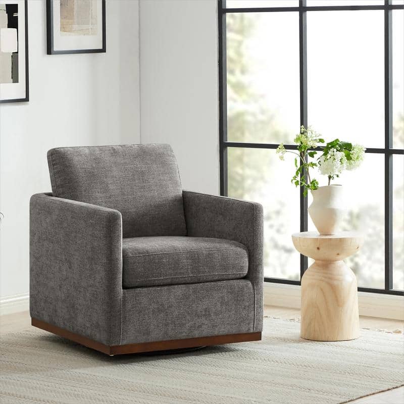Spruce & Spring Shane Modern Swivel Accent Arm Chair