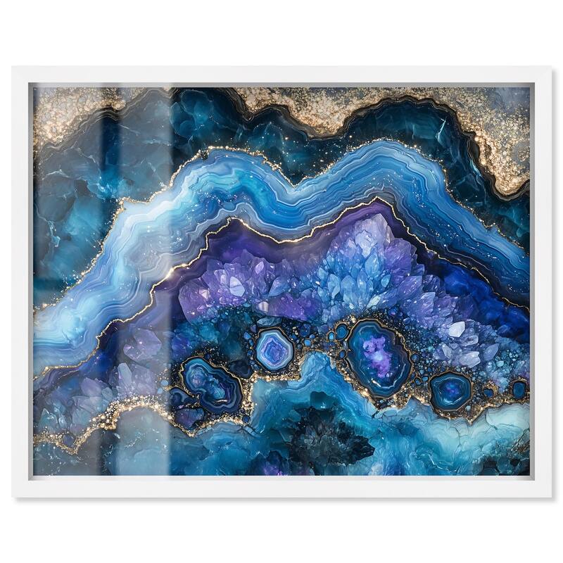 Galactic Geode II Shadowbox by Art Remedy - White - 30" x 24"