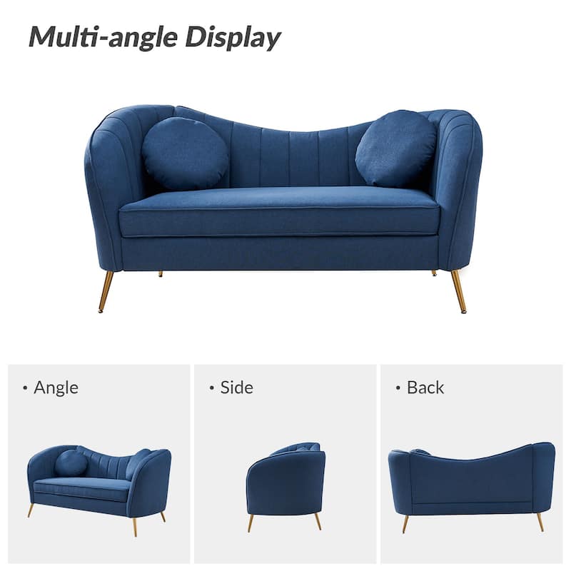 Cecilia 64.6" Wide Loveseat with Removable Cushions