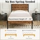 preview thumbnail 28 of 28, VECELO Twin Size Kids Bed Frames Set with Headboard and Footboard 2-Pack Wooden Rail Headboard Kids Bed