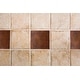 preview thumbnail 4 of 4, 4" x 4" Hammered Copper Tile - Quantity 8 (T4DBH_PKG8)