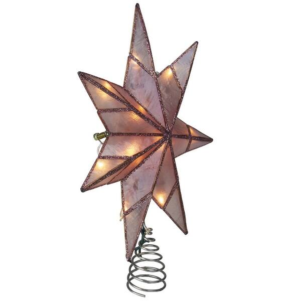 Shop 10 Lighted Pink Star Christmas Tree Topper Clear Lights Overstock 29783189