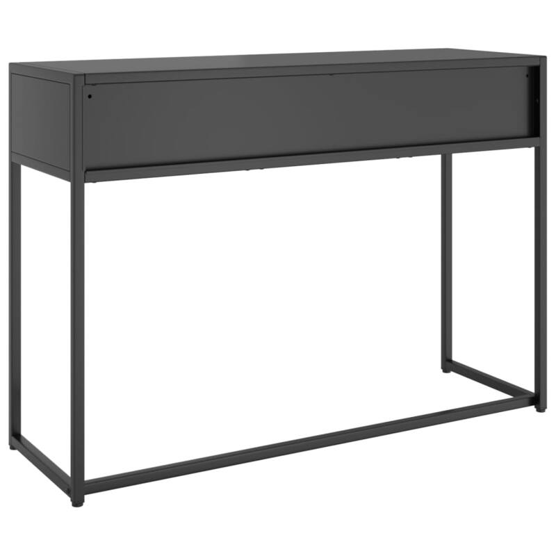 vidaXL Console Table Entryway Table Hall Narrow Side Table with Drawer Steel