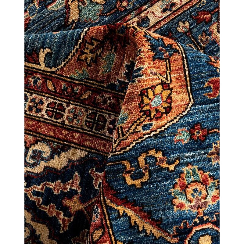 Serapi One-of-a-Kind Hand-Knotted Area Rug - Light Blue, 8' 3" x 9' 11" - 8' 3" x 9' 11"