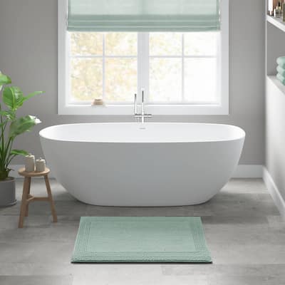 1 PCS 20x30"Tufted 3000 GSM Reversible Bath Rug Green - 3' x 2'