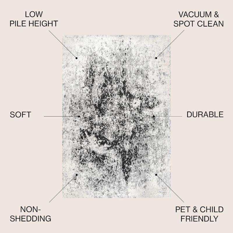 JONATHAN Y Storm Modern Abstract Area Rug