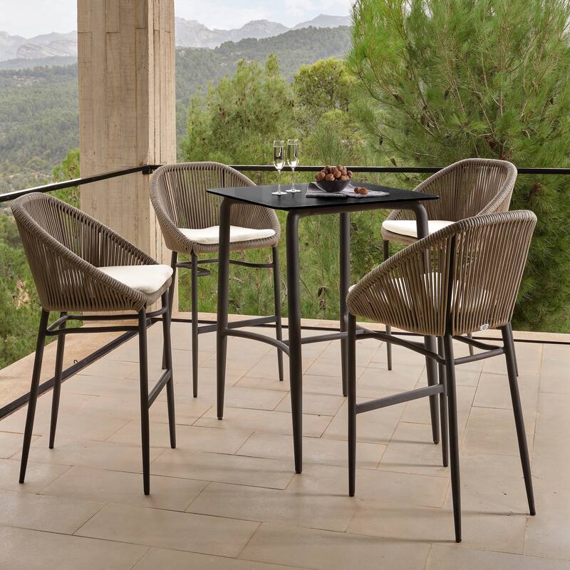 Skyline Design Rodona 5-Piece Pub Set with Sunbrella Cushions