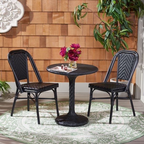 slide 2 of 4, SAFAVIEH Outdoor Living Daria 3 Piece Bistro Set