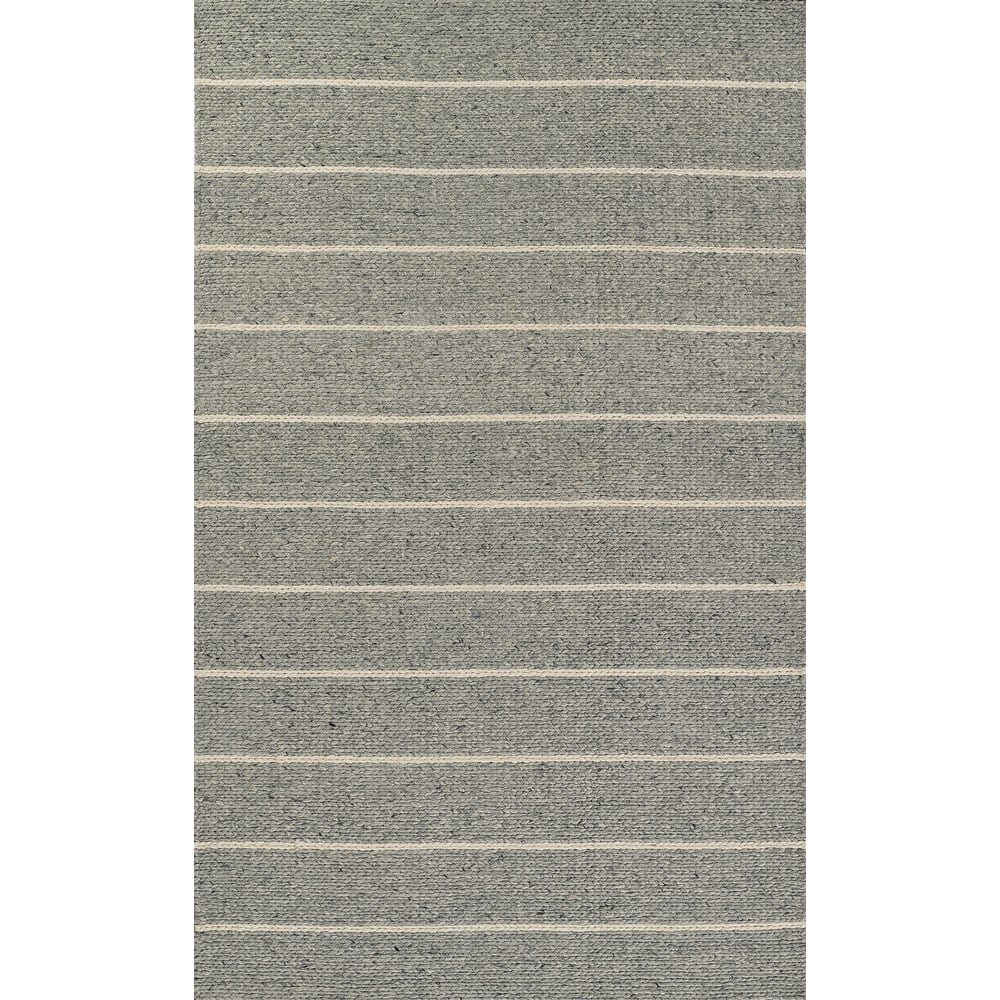 Momeni Twine Wool and Viscose Hand Woven Striped Are Rug