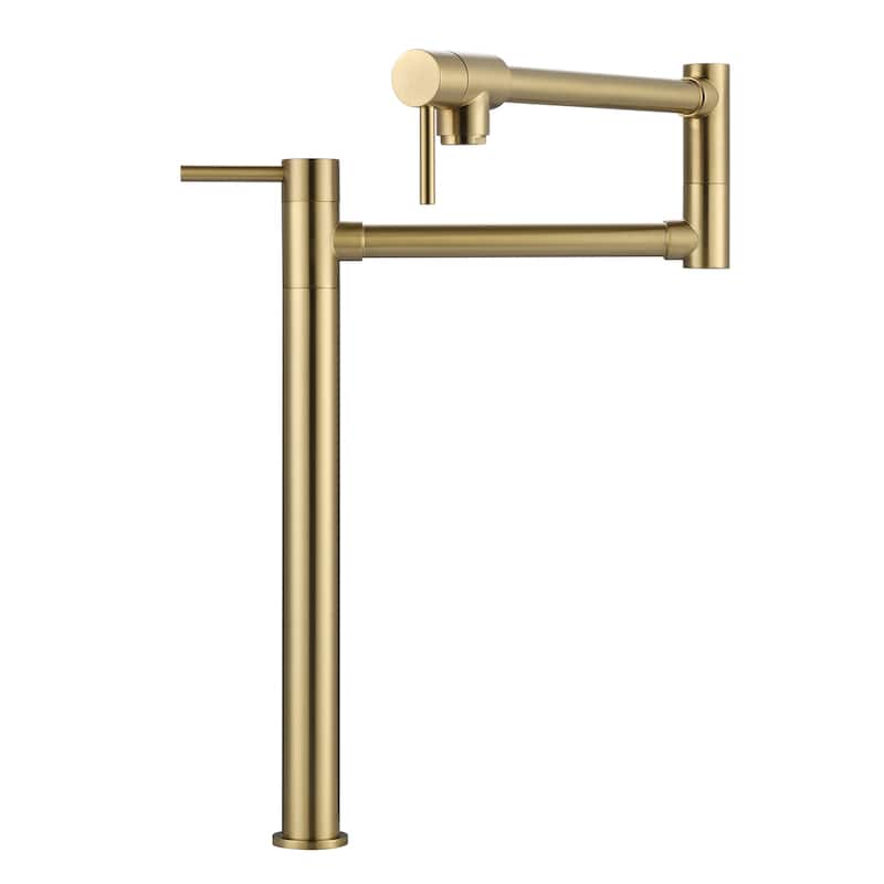 WOWOW Deck Mount Pot Filler Folding Faucet - Orange