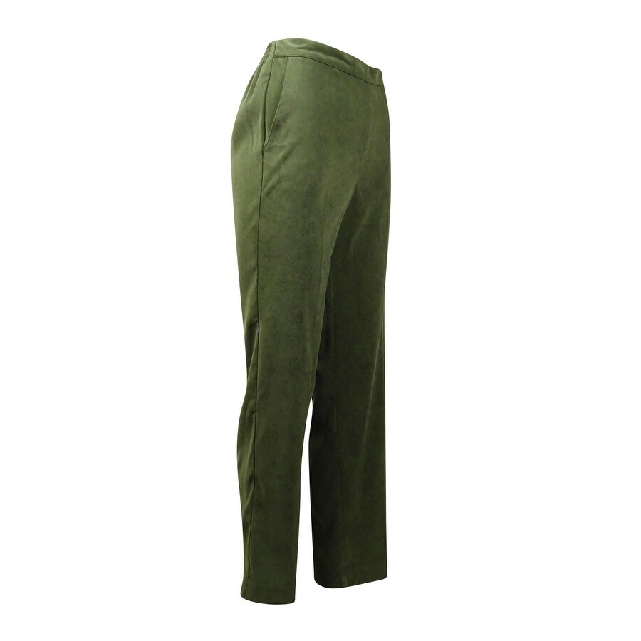 Alfred Dunner Women/'s Solid Pull On Pants Proportioned Medium