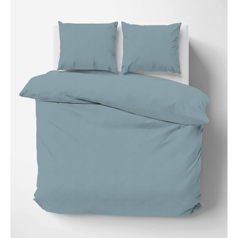 Pointehaven Flannel 180 GSM Brushed Soft Cotton Oversized Solid Duvet Sets