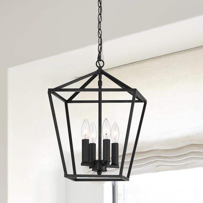 Acroma 4 Light 12In Lantern Square Pendant-UL - N/A