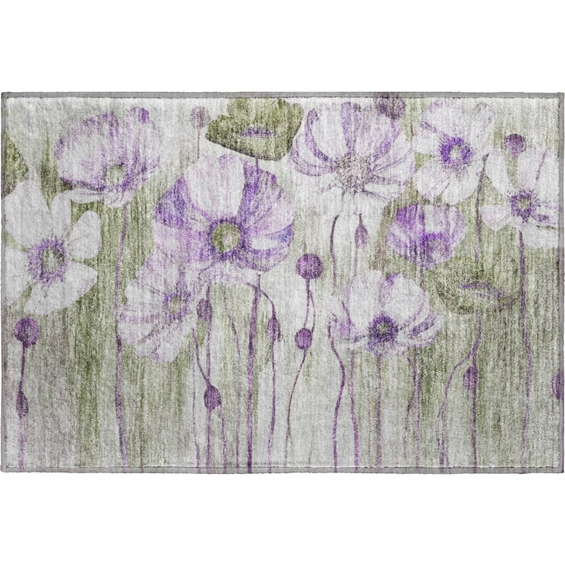 Premium Washable Super Soft Modern Floral Mayfield Rug