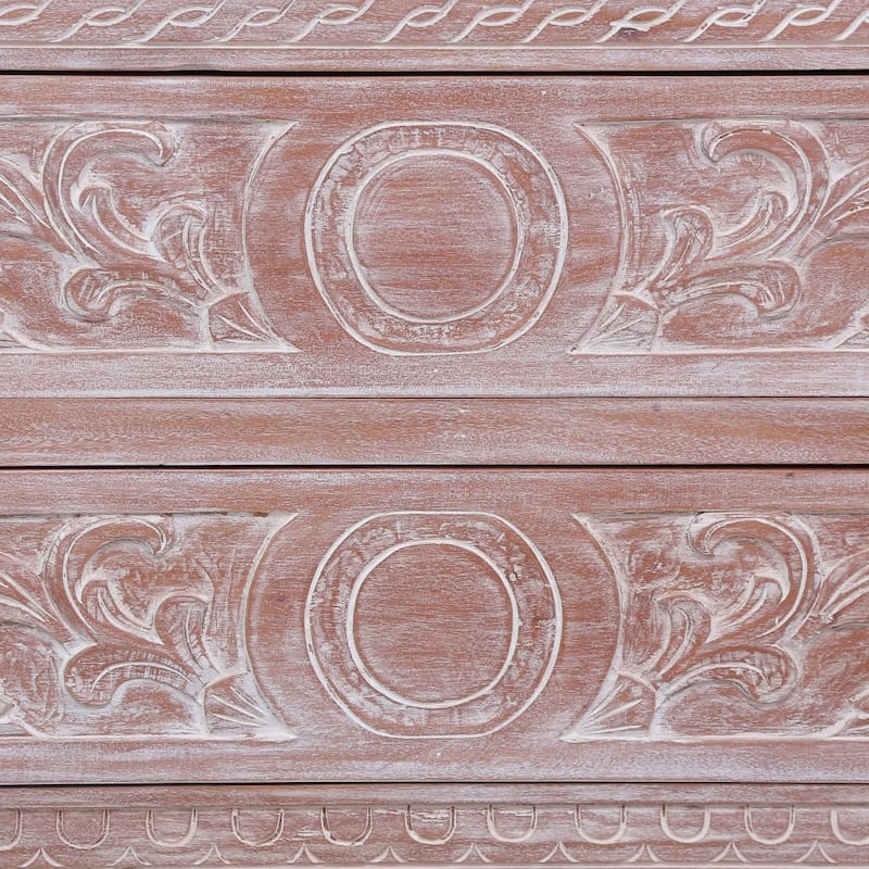 vidaXL Sideboard with 2 Drawers 35.4"x11.8"x23.6" Solid Mahogany Wood