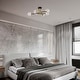 preview thumbnail 2 of 10, Atlas 32 Inch Globe Clear Glass Semi Flush Mount 6 Light - N/A