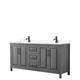Option Dark Gray, Black Trim, Carrara Cultured Marble Top