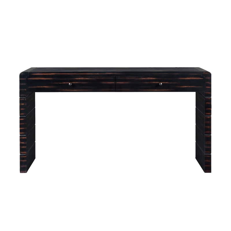 Curved Console Table with Storage