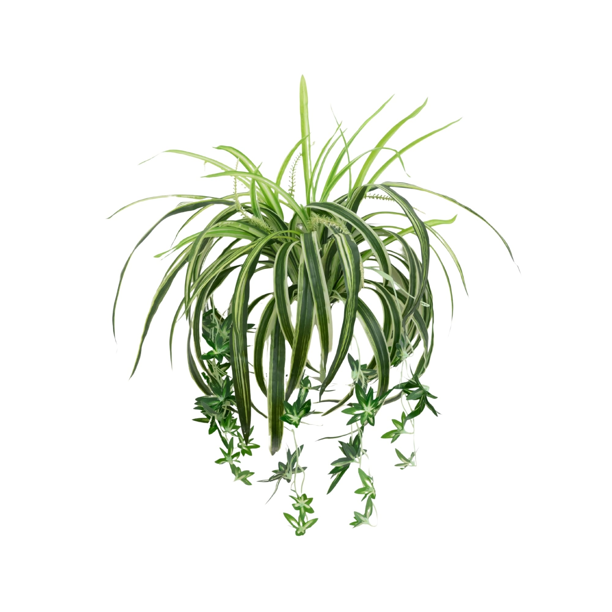 24-in UV Resistant Artificial Spider Bush (Indoor/Outdoor) - Set of 3