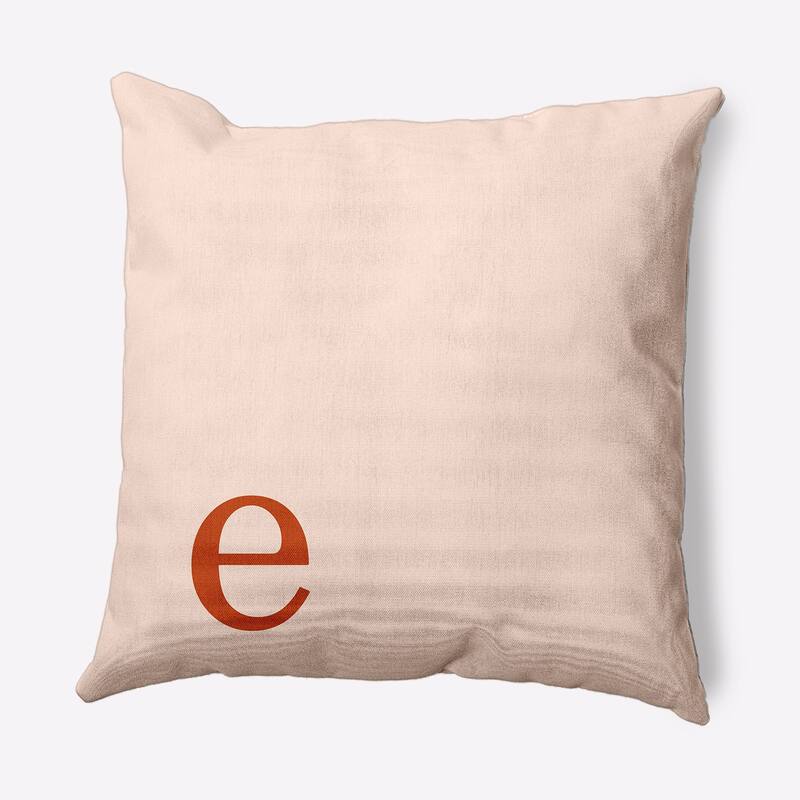 Modern Monogram Decorative Throw Pillow - 26" x 26" - e