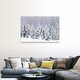 preview thumbnail 9 of 8, "Snow covered pine trees" Canvas Wall Art 48" x 32"