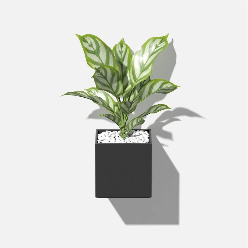 Geo Series Hanging Cube Plastic Planter