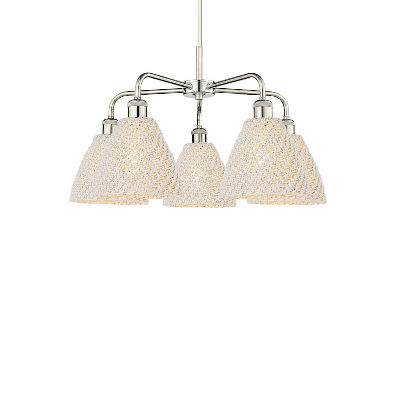 Innovations Lighting 516-5CR-15-26 Bristol Natural Chandelier Bristol - Polished Nickel / Natural