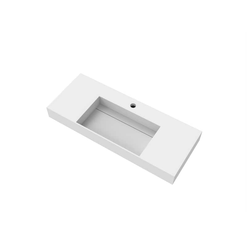 Juniper 48" Solid Surface Bathroom Vanity Top