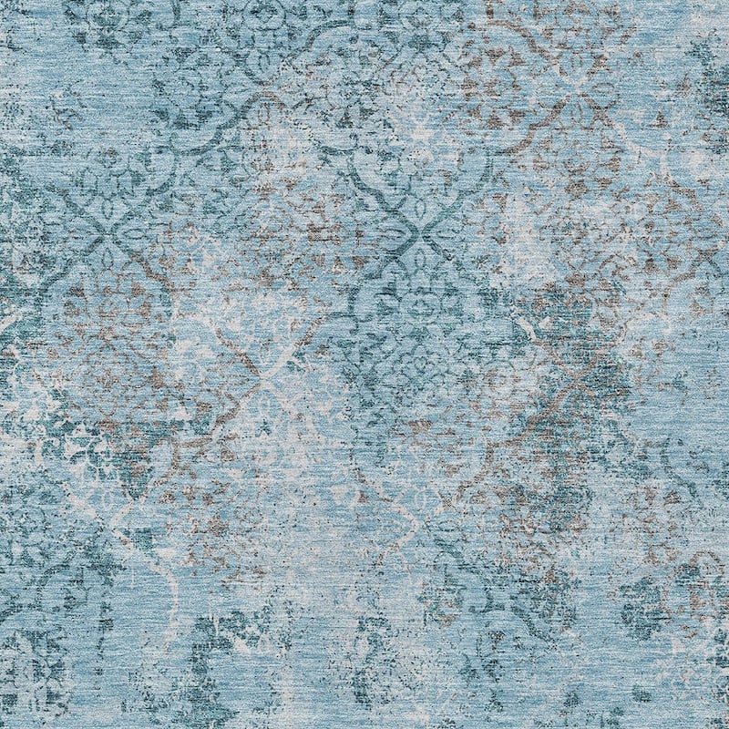 HomeRoots Floral Transitional Rectangle Outdoor Rug