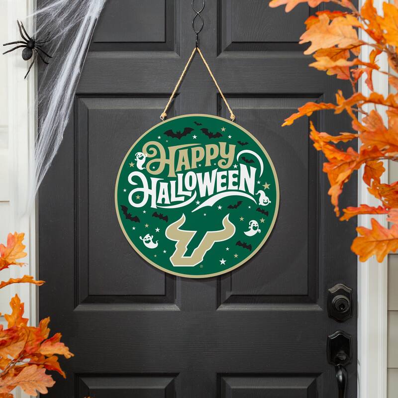 University of South Florida 18" x 18" Halloween Door Décor Wall Sign
