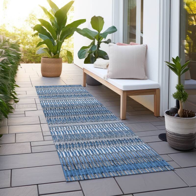 Machine Washable Indoor/ Outdoor Chantille Moroccan Boho Rug