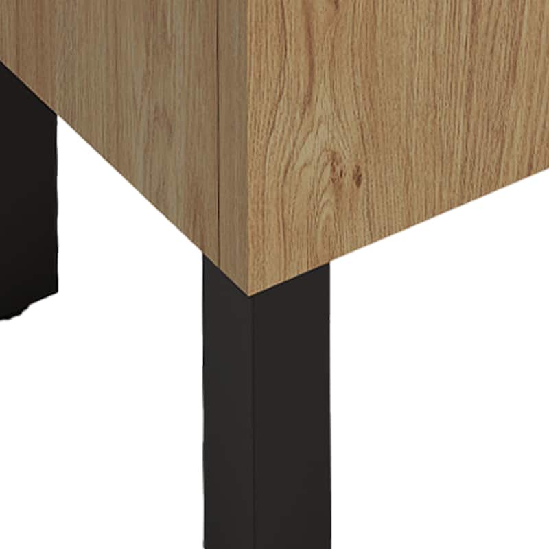 Moasis 15.7 Inch Freestanding Bathroom Vanity with Cabinet Storage and Modern Design