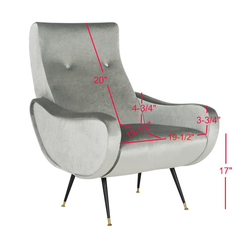 SAFAVIEH Sherron Mid-Century Modern Retro Club Chair - 28.5" W x 35" D x 37" H - 29Wx35Dx37H