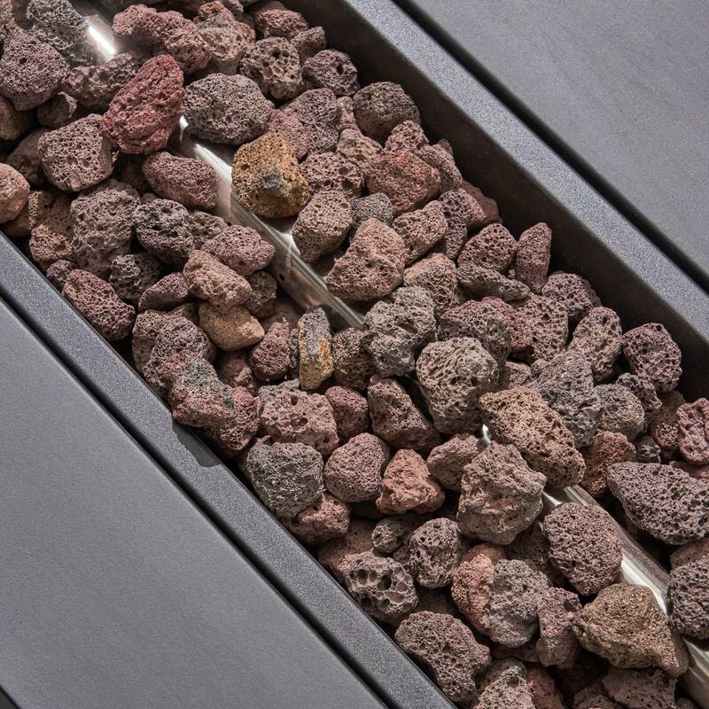 Malawi Outdoor 12-Piece U-Shaped Acacia Wood Sectional Sofa Set with Fire Pit by Christopher Knight Home