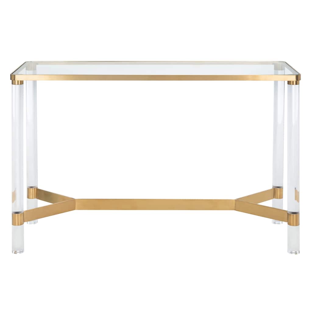 SAFAVIEH Couture Melusine Acrylic Console Table - 47.2" W x 15.7" L x 30" H - 47Wx16Dx30H