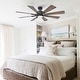 preview thumbnail 10 of 17, 60" Oil-Rubbed Bronze Large Windmill Ceiling Fan with 8 Reversible Blades, DC Motor and Remote Control - 60 Inches