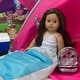 preview thumbnail 4 of 2, Sophia's - 18" Doll - Cocoon Style Camping Sleeping Bag - Aqua