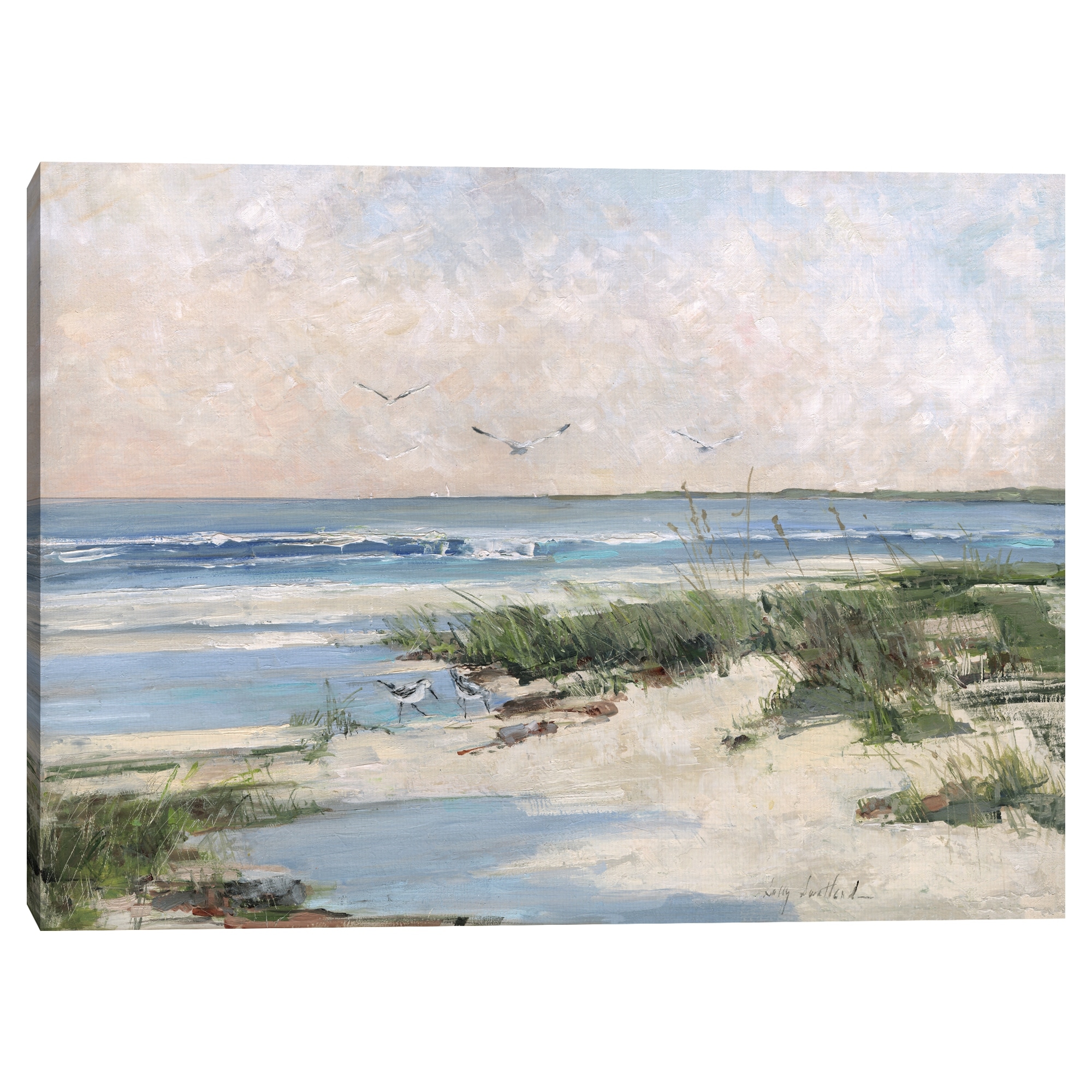 Soft Morning Sea by Sally Swatland Canvas Art Print