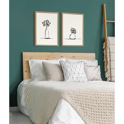 Kate and Laurel Sylvie Vase Canvas Set by The Creative Bunch Studio